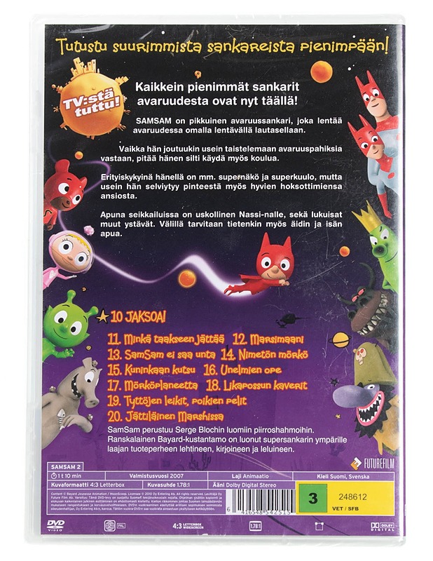 Samsam pikkuine avaruussankari - dvd - DVD-elokuvat - 10105595074 - 1