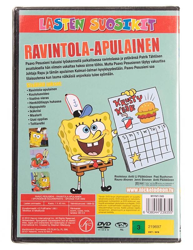 Paavo Pesusieni: ravintola-apulainen - dvd - DVD-elokuvat - 10105595075 - 1