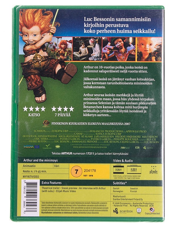 Arthur ja minimoit - dvd - DVD-elokuvat - 10105595079 - 1