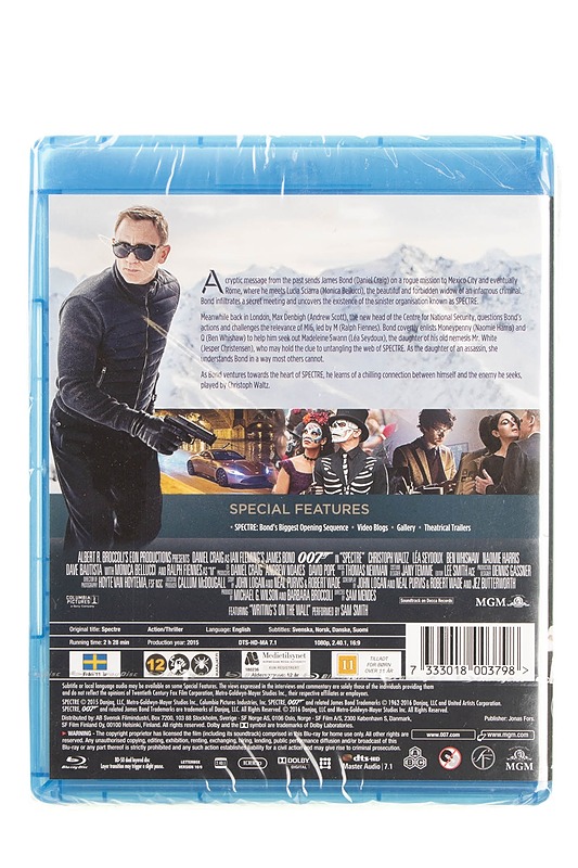 007 Spectre - Blu-Ray - Blu-ray-levyt - 10105595100 - 1