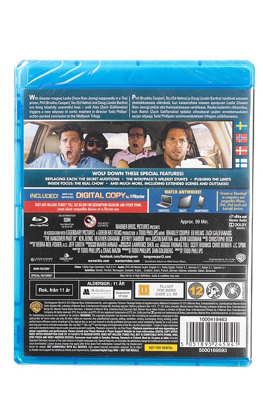 The Hangover Part III - Blu-ray-levyt - 10105595105 - 1