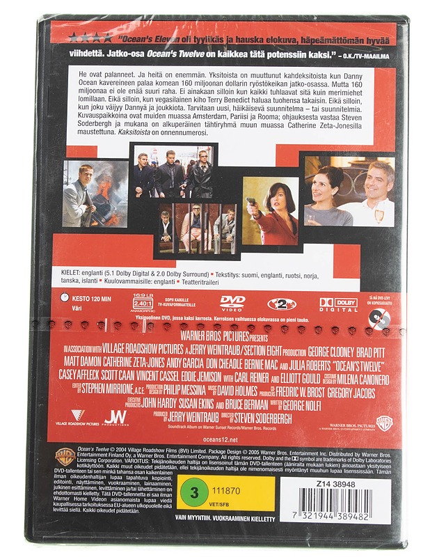 Ocean's Twelve - DVD - DVD-elokuvat - 10105595166 - 1