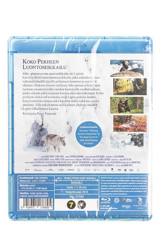 Ailo: Pienen Poron Suuri Seikkailu - Blu-Ray - Blu-ray-levyt - 10105595187 - 1