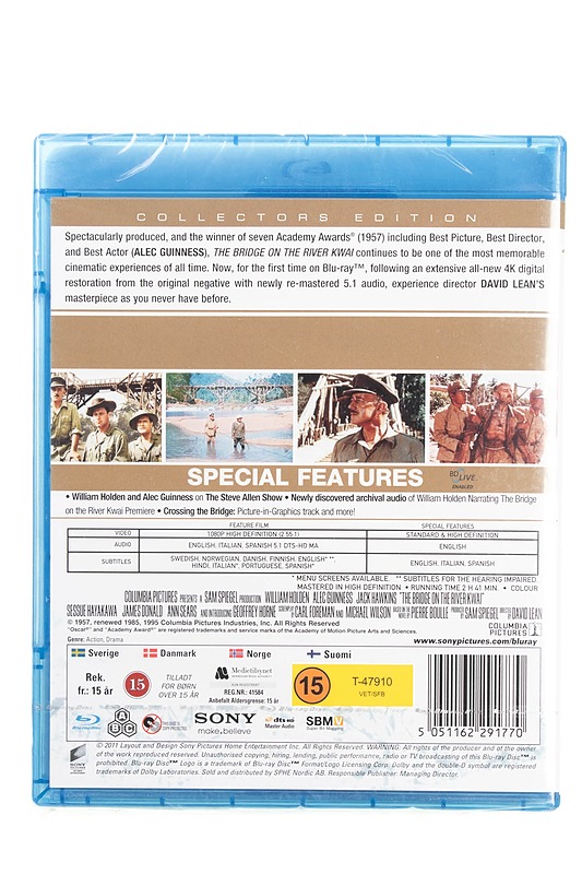 The Bridge On The River Kwai - Blu-Ray - Blu-ray-levyt - 10105595204 - 1
