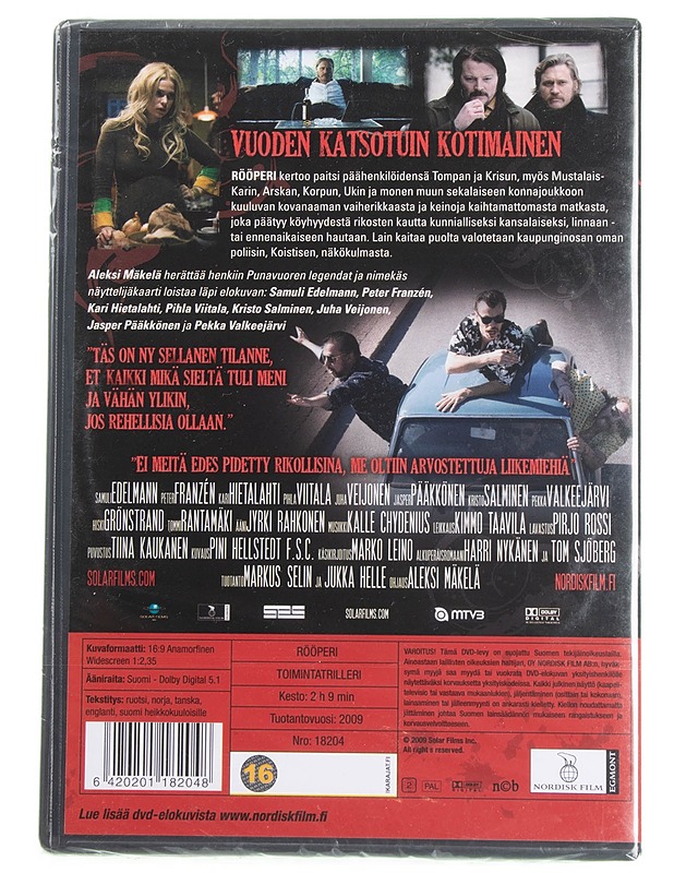 Rööperi : rikollisen hyvä elokuva - DVD - DVD-elokuvat - 10105595214 - 1