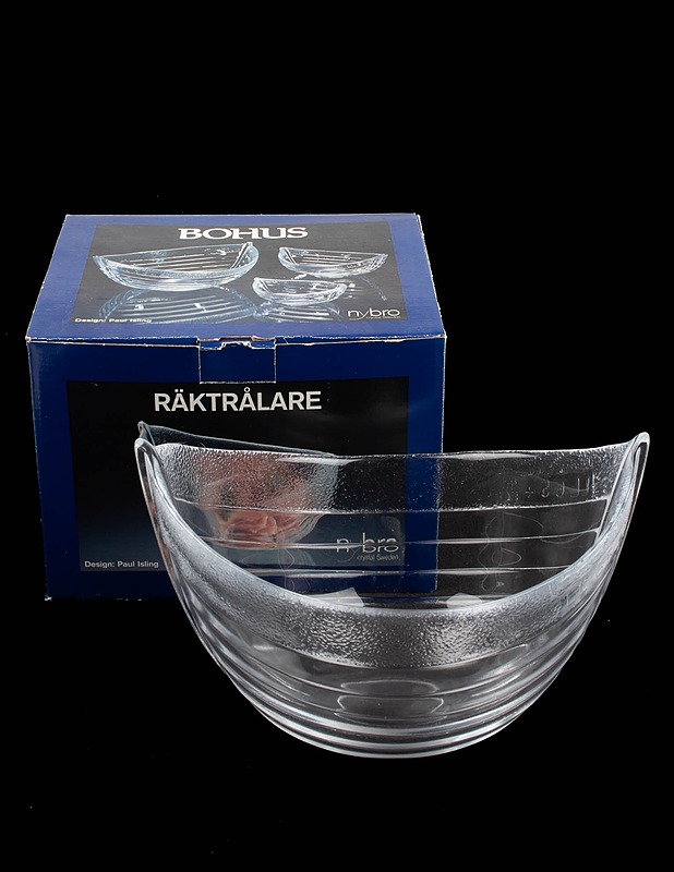NYBRO GLASBRUK Bohus Räktrålare lasikulho - Lautaset ja kulhot - 10105595347 - 0