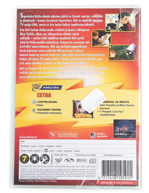 Disney : Bolt - DVD - DVD-elokuvat - 10105595349 - 1
