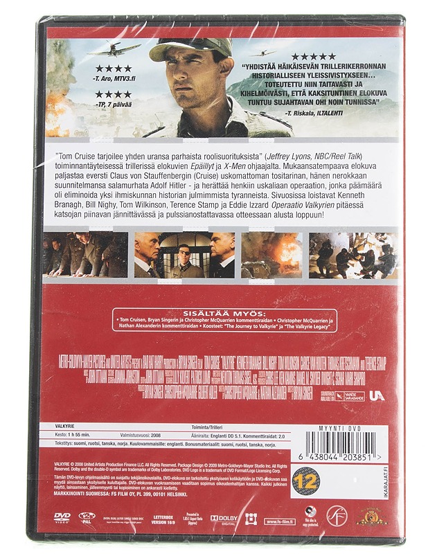 Operaatio Valkyrie - DVD - DVD-elokuvat - 10105595357 - 1