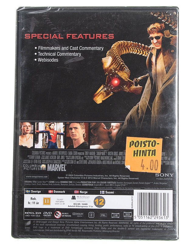 Spider-man 2 - DVD - DVD-elokuvat - 10105595362 - 1