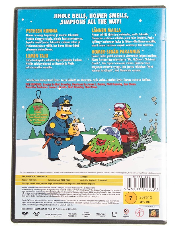 Simpsoneiden joulu 2 - DVD - DVD-elokuvat - 10105595365 - 1