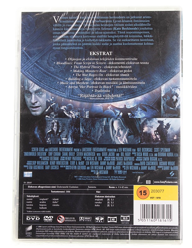 Underworld : Evolution - DVD - DVD-elokuvat - 10105595367 - 1