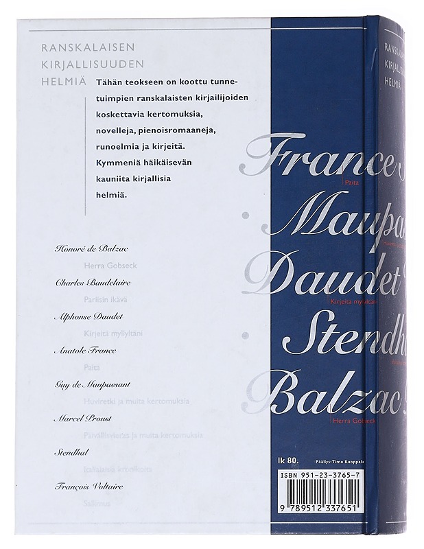 Ranskalaisen kirjallisuuden helmiä - Balzac, Honoré de - Runot ja näytelmät - 10105595488 - 1