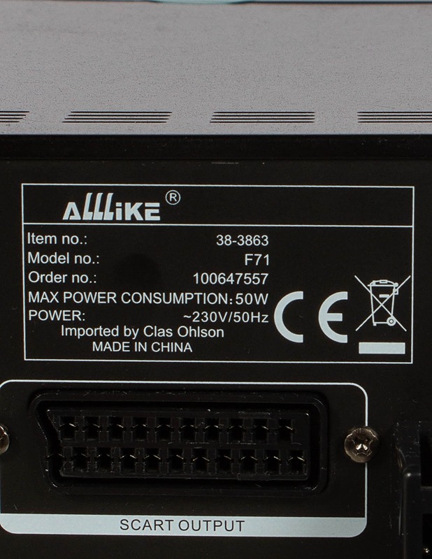 ALLLIKE DVD/CD/MP3/RADIO-soitin - Audio - 10105595589 - 3