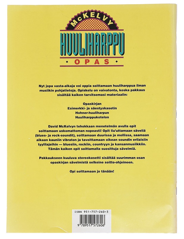 Huuliharppuopas - David McKelvy - Harrastekirjat - 10105595600 - 1