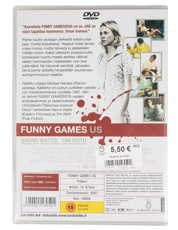 Funny Games US - DVD - DVD-elokuvat - 10105595611 - 1