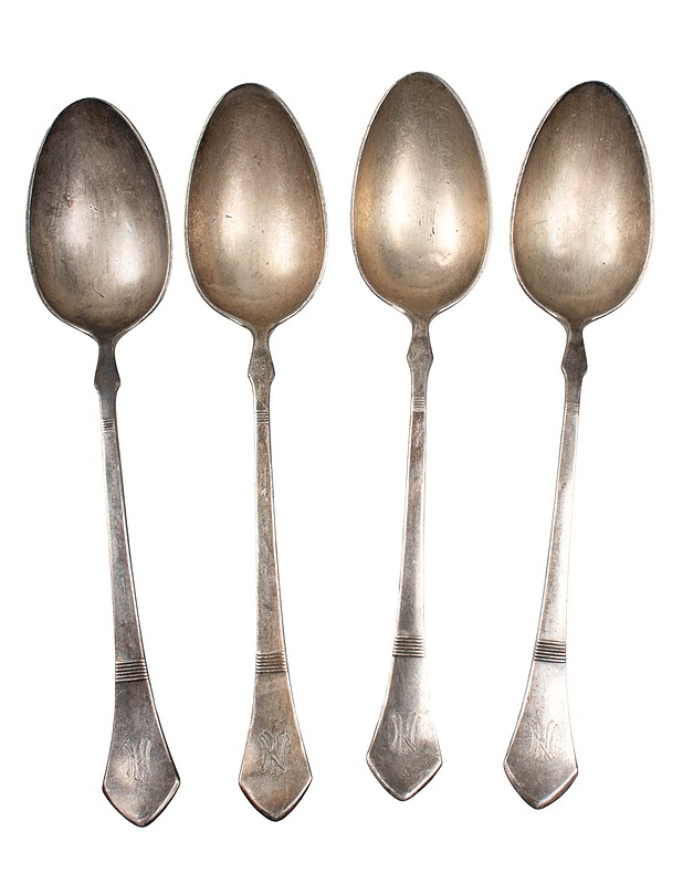 Alpakka isot lusikkaat, 4 kpl - Aterimet - 10105595659 - 0