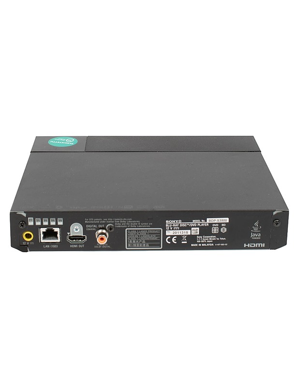 SONY BDP-S3500 DVD/Blu-ray soitin - Viihde-elektroniikka - 10105595665 - 2