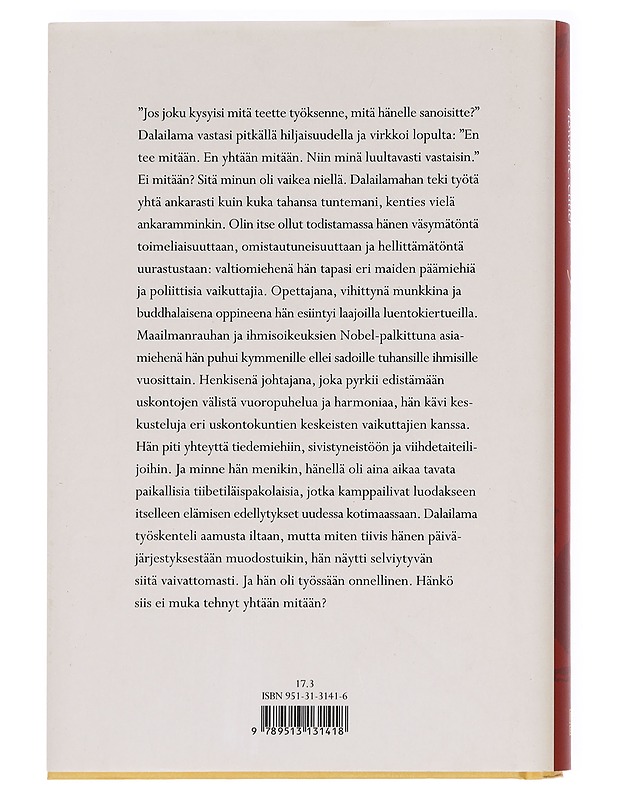Työn ilo : onnellisuuden taito työssä - Dalai Lama XIV - Tietokirjat ja oppaat - 10105595673 - 1