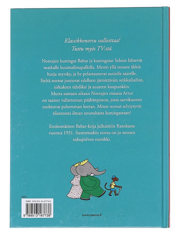 Babarin matka - Brunhoff, Jean de - Lastenkirjat - 10105595814 - 1