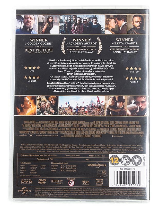 Les Misérables - DVD - DVD-elokuvat - 10105595844 - 1