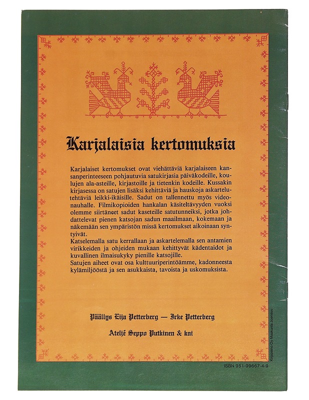 Karjalaisia kertomuksia : satuja Karjalasta. 2. osa, Luonnonantimet - Putkinen, Seppo - Lastenkirjat - 10105595849 - 1
