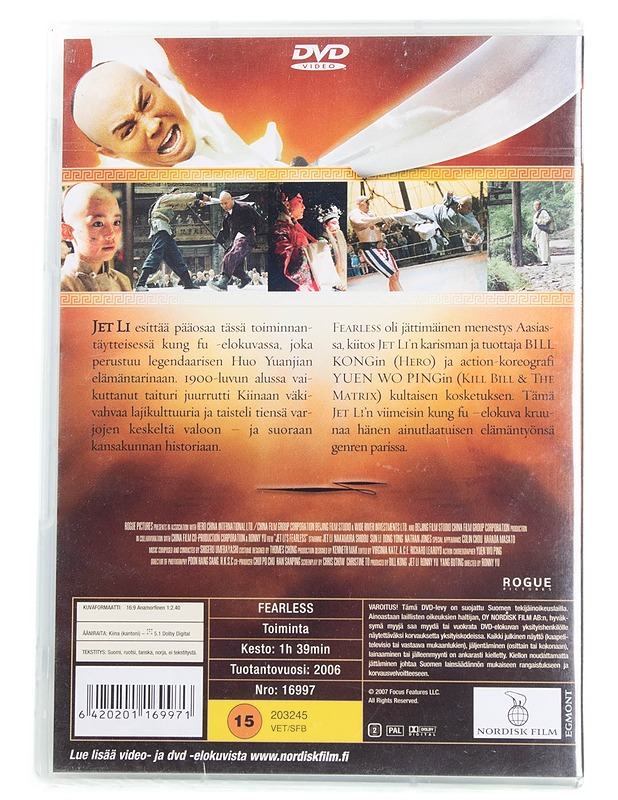 Fearless - DVD - DVD-elokuvat - 10105595879 - 1