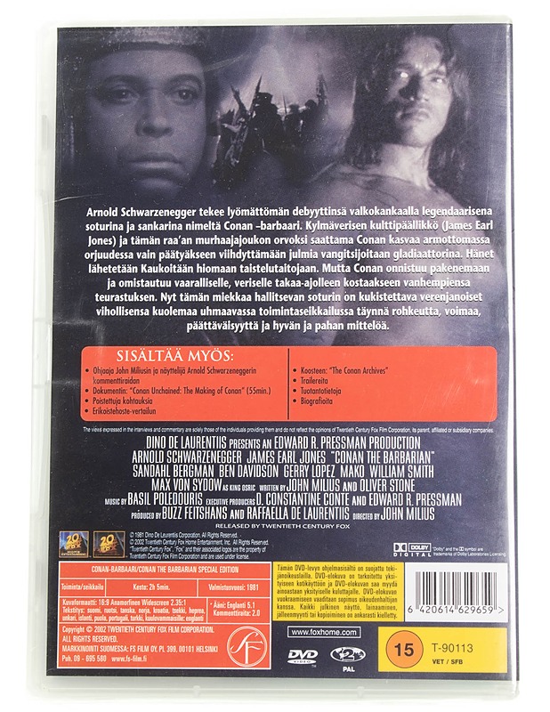 Conan Barbaari / Conan the Barbarian - DVD - DVD-elokuvat - 10105595901 - 1