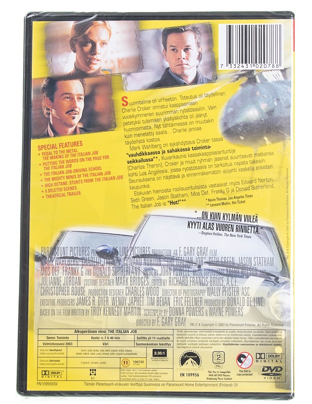 The Italian Job - DVD - DVD-elokuvat - 10105595912 - 1