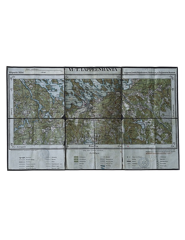 Lappeenrannan kartta vuodelta 1932 - Tietokirjat ja oppaat - 10105595932 - 0