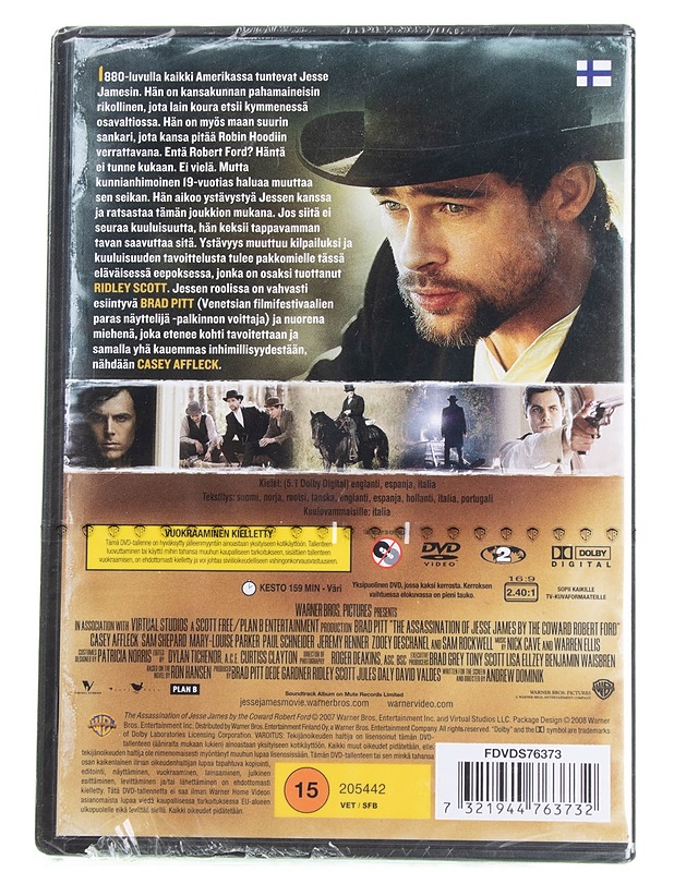 Jesse Jamesin salamurha : pelkuri Robert Fordin toimesta - DVD - DVD-elokuvat - 10105595964 - 1