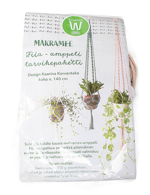 WETTERHOFF Fiia - amppeli makramee tarvikepaketti - Käsityö - 10105595971 - 0