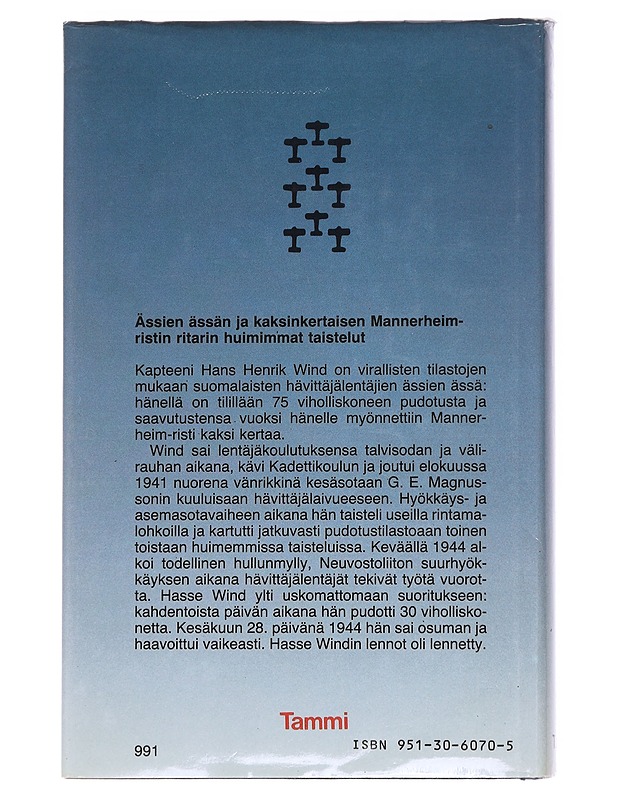 Hasse Wind - hävittäjälentäjä - Börje Sjögren - Elämäkerrat ja muistelmat - 10105595986 - 1