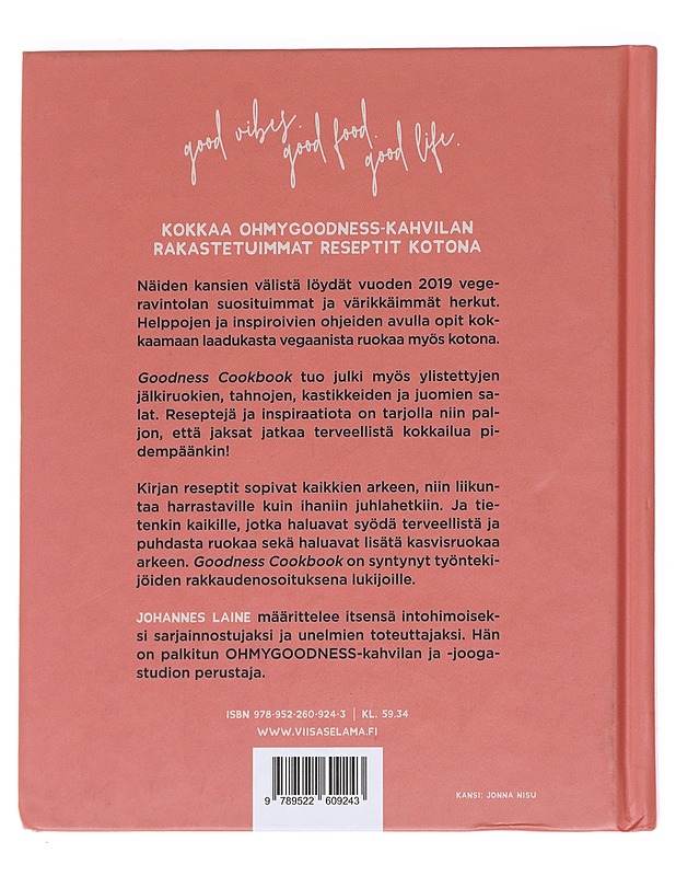 Goodness cookbook - Laine, Johannes - Ruokakirjat - 10105595998 - 1