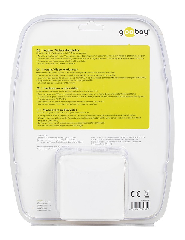 GOOBAY Audio/Video modulaattori - Muu elektroniikka - 10105596005 - 1