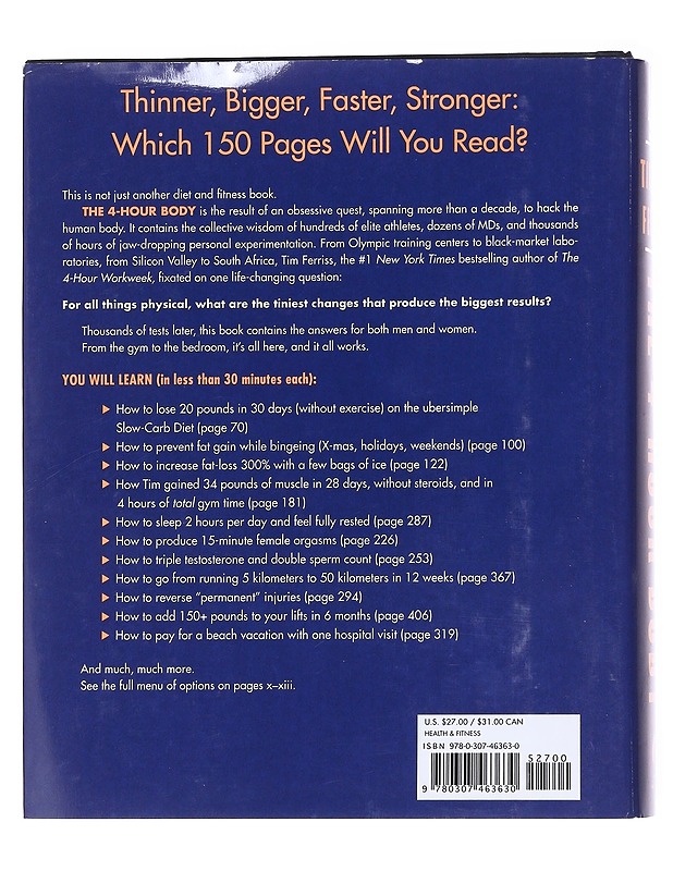 The 4-hour Body - Timothy Ferriss  - Tietokirjat ja oppaat - 10105596018 - 1