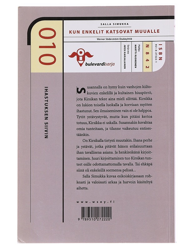 Kun enkelit katsovat muualle - Simukka, Salla  - Nuorten kirjat - 10105596062 - 1