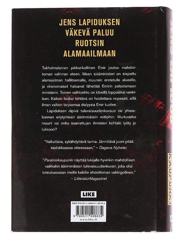 Paratiisikaupunki - Lapidus, Jens - Romaanit ja novellit - 10105596068 - 1