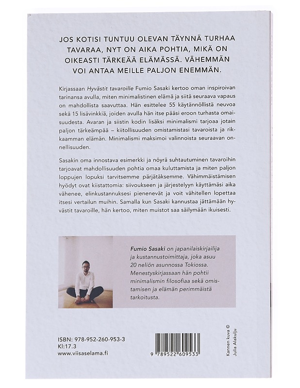 Hyvästit tavaroille : vapauttava minimalismi - Fumio Sasaki - Tietokirjat ja oppaat - 10105596063 - 1