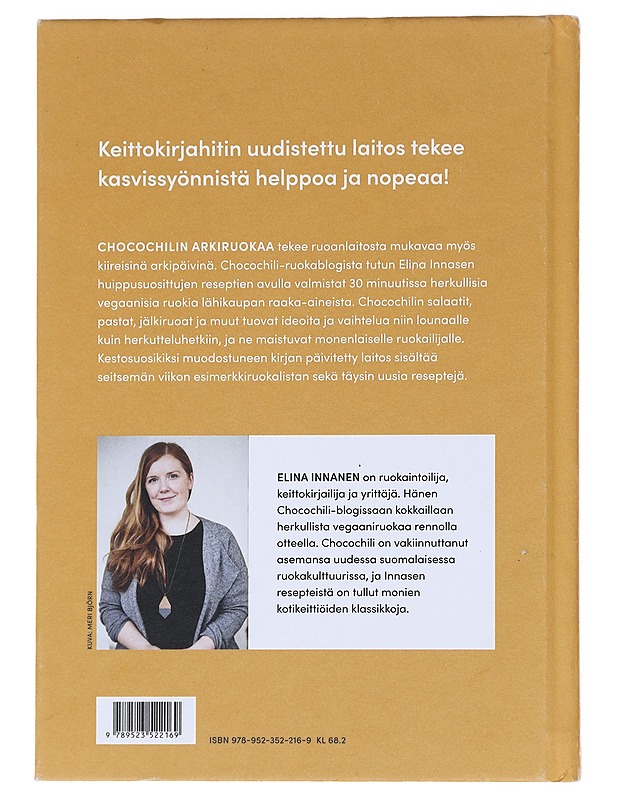 Chocochilin arkiruokaa / 30 minuutin vegaanireseptit - Elina Innanen - Kirja lahjaksi - 10105596095 - 1