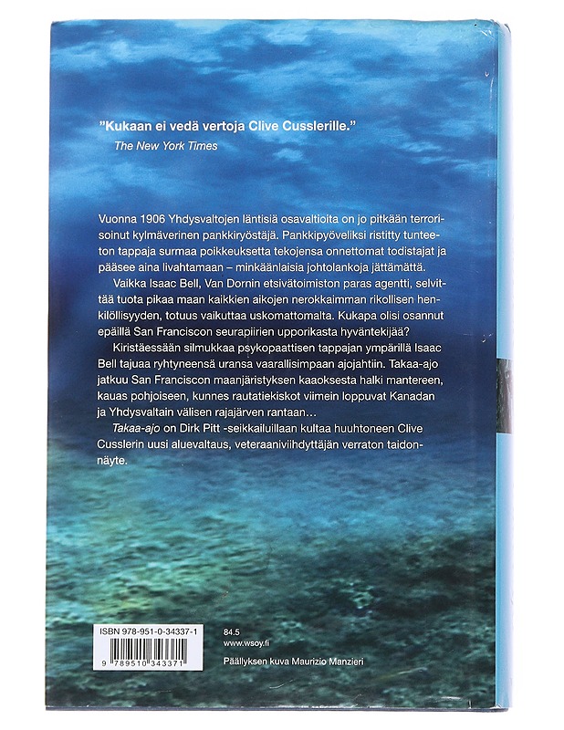 Takaa-ajo - Cussler, Clive - Romaanit ja novellit - 10105596116 - 1