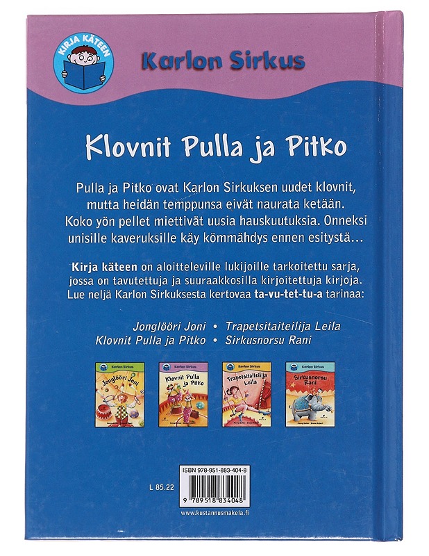 Klovnit Pulla ja Pitko - Dolan, Penny - Lastenkirjat - 10105596126 - 1