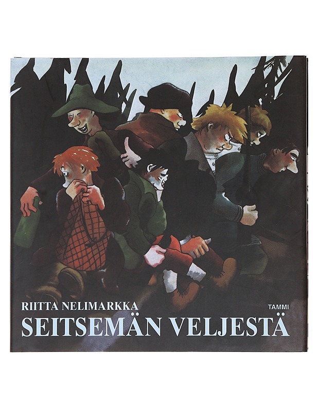 Seitsemän veljestä : ilosteleva elämänkertomus seitsemän jukuripäisen nuoren miehen vaiheista 1800-luvun puolivälin eteläisessä Hämeessä - Nelimarkka, Riitta - Lastenkirjat - 10105596123 - 0