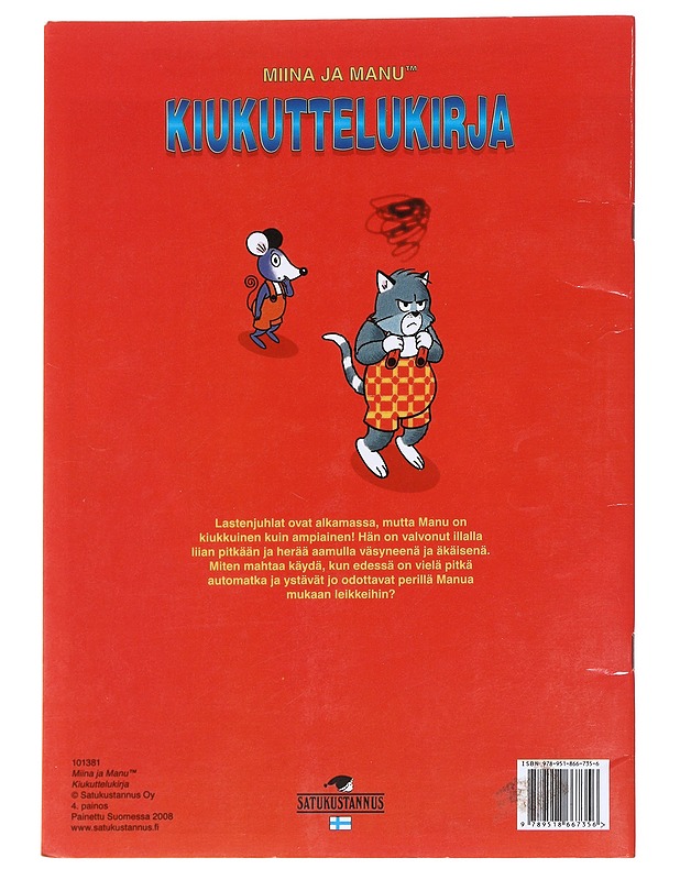 Miina ja Manu: kiukuttelukirja - Lastenkirjat - 10105596156 - 1
