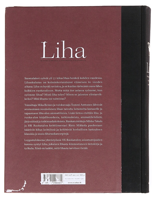 Liha : kaikki lihasta laitumelta lautaselle - Remes, Mika - Ruokakirjat - 10105596161 - 1