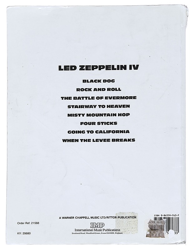 Off the record / Led Zeppelin IV - Led Zeppelin - Musiikki- ja elokuvakirjat - 10105596169 - 1