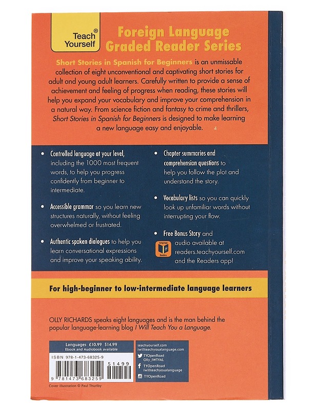 Short stories in Spanish / read for pleasure at your level and learn Spanish the fun way! Volume one - Richards, Olly - Tietokirjat ja oppaat - 10105596195 - 1