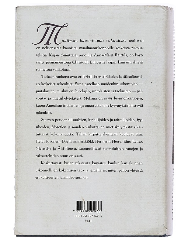 Maailman kauneimmat rukoukset - Einiger, Christoph - Tietokirjat ja oppaat - 10105596283 - 1
