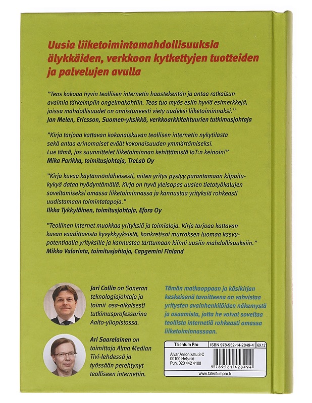Teollinen internet - Jari Collin - Tietokirjat ja oppaat - 10105596377 - 1