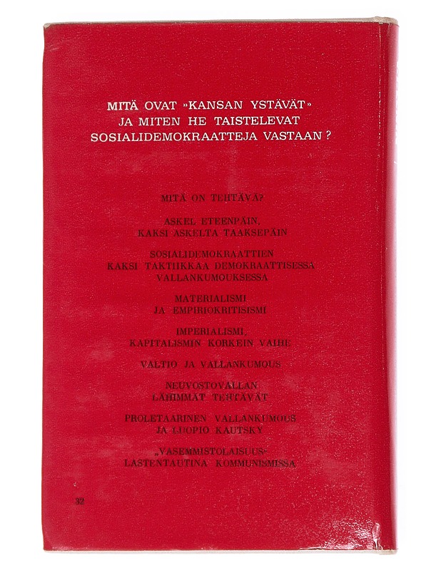 Mitä ovat kansan ystävät ja miten he taistelevat sosialidemokraatteja vastaan - V. I. Lenin - Historiakirjat - 10105596400 - 1