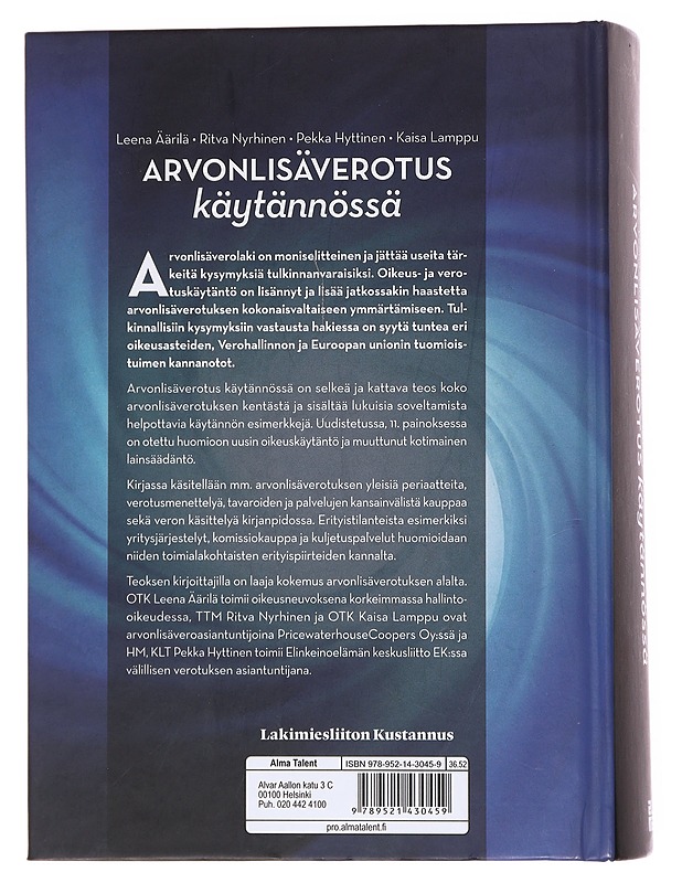 Arvonlisäverotus käytännössä - Äärilä, Leena - Tietokirjat ja oppaat - 10105596559 - 1